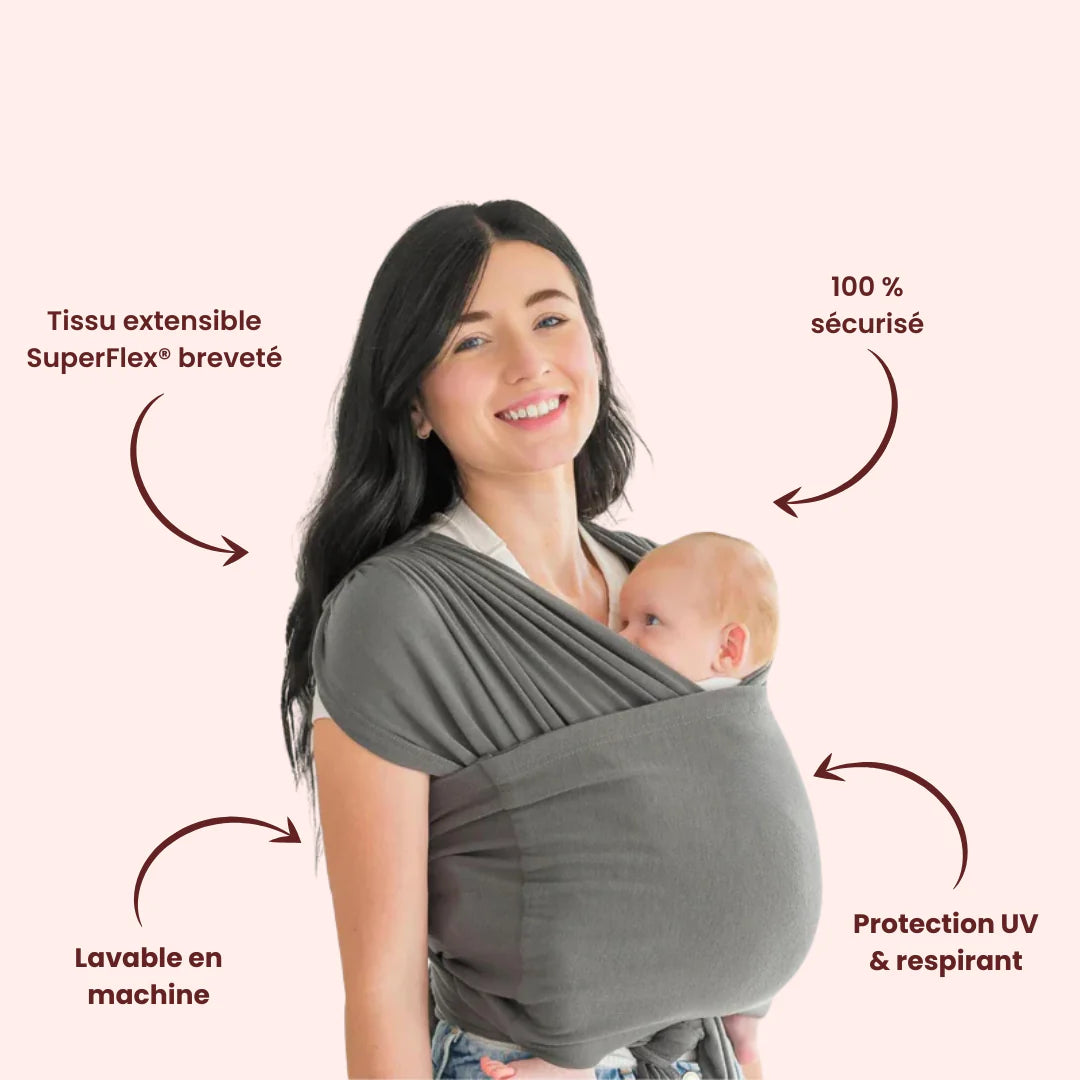 Écharpe porte-bébé sans nouage