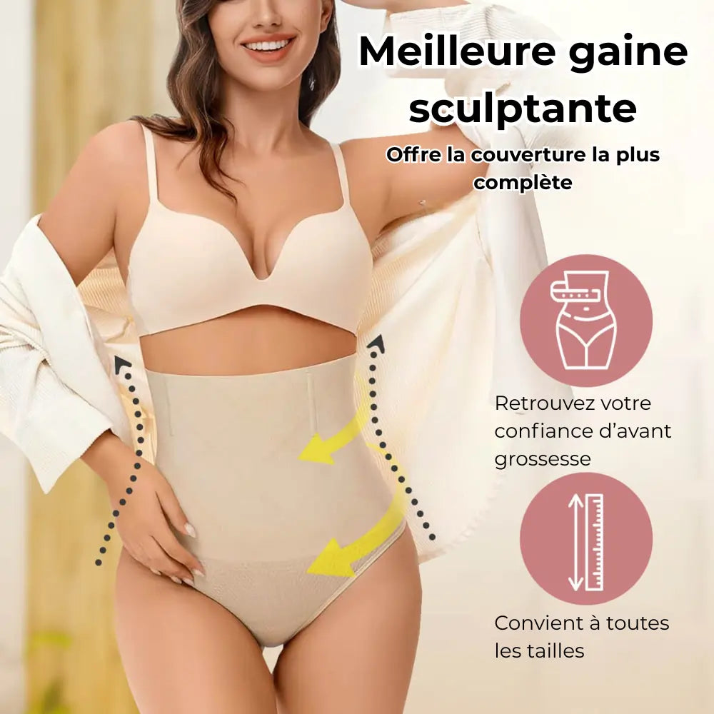 Culotte gainante post-partum Bloom’Sculpt – Maintien doux et silhouette sublimée