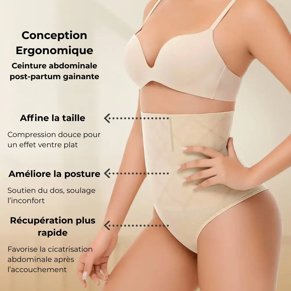 Culotte gainante post-partum Bloom’Sculpt – Maintien doux et silhouette sublimée