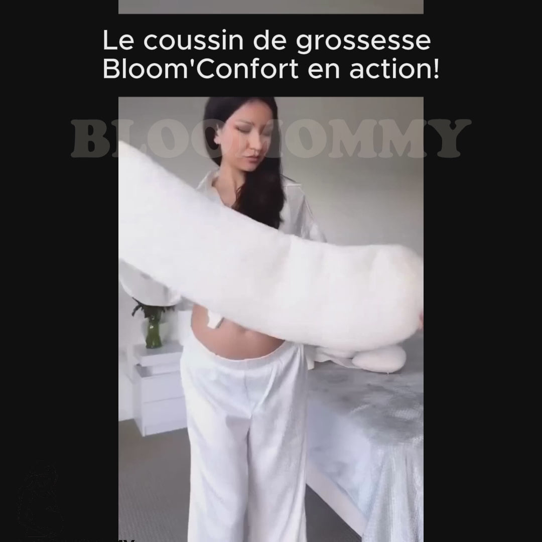 Coussin de grossesse ergonomique Bloom’Sérénité – Soutien, douceur et sérénité